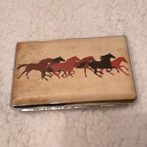 Horse theme case for credit cards or cigarettes?